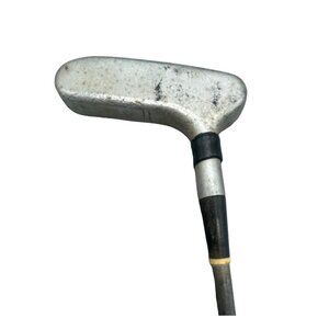 vintage golf club putter right left handed 35" brown grip READ